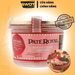 Pate Royal gan ngỗng Made in FRANCE 180g, thơm ngon, đậm vị, nguyên liệu tự nhiên phù hợp dùng cho gia đình, có thể ăn kèm cùng bánh mì hoặc dùng trực tiếp - SWOT