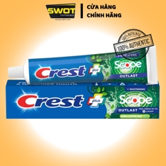 Kem đánh răng Crest Mỹ, Kem đánh răng bảo vệ răng chắc khỏe, trắng sáng, hương bạc hà thanh mát