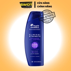 Dầu gội Head & Shoulder Mỹ Clinical Strength 400ml, Dầu gội sạch diệt sạch gàu, dưỡng tóc chắc khỏe