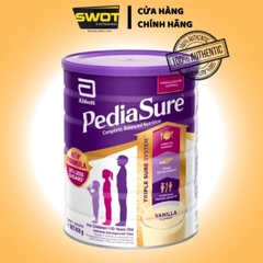 Sữa Pediasure Úc, hương Vani lon 850g cho Bé 1 đến 10 tuổi, ung cấp nguồn dinh dưỡng đầy đủ và cân đối, hỗ trợ sự phát triển toàn diện của trẻ - SWOT