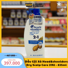 DẦU GỘI XẢ HEAD&SHOULDERS - CHAI 835ML