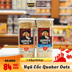NGỦ CỐC QUAKER OATS - HỘP 454gr