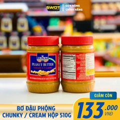 BƠ ĐẬU PHỘNG CROWN CREAMY / CHUNKY - HỘP 510GR