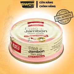 Pate JEAN.FLOCH gan heo Made in France 78g, hương vị đậm đà, mặn ngọt vừa phải, có thể kèm cùng bánh mì hoặc là sự kết hợp với các món ăn nhẹ hằng ngày, có thể dùng trực tiếp - SWOT