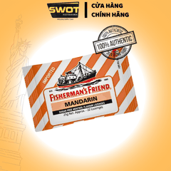 Kẹo Con Tàu Fisherman’s Friend đủ vị 25g - Bạc Hà, Cherry, Cam Chanh, Quýt, Táo Quế, Khuynh Diệp -SWOT