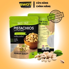 Hạt Nuts Talk Túi 500g các loại- Hạnh nhân / Hạnh nhân rang bơ / Óc chó / Hạt dẻ / Hạt bí xanh / Hạt điều, có thể dùng trực tiếp hoặc chế biến thành nhiều món ăn hấp dẫn - SWOT