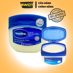 Sáp Dưỡng Ẩm Vaseline Original Protecting Jelly 100ml, được chiết xuất từ mỡ khoáng tinh khiết an toàn cho mọi loại da - SWOT