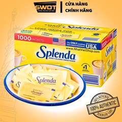 Combo 50 gói Đường ăn kiêng SPLENDA Mỹ, Đường thiên nhiên không calorie Mỹ, hỗ trợ ăn kiêng giảm cân - SWOT