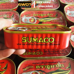 Cá hộp sốt cà Sumaco Thái 125g, Cá mòi sốt cà Thái Lan cao cấp, thơm ngon đậm vị, bổ dưỡng, tiện lợi