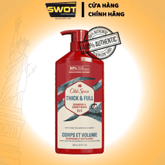 Dầu Gội - Xả Old Spice 2in1 3 mùi Chai 650ML của Mỹ - SWOT