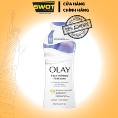 Sữa tắm OLAY Mỹ 650ml & 887ml, Hương Dâu I Bơ Hạt Mỡ I Muối Biển I Tẩy Tế Bào Chết - SWOT