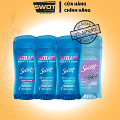 Sáp Khử Mùi Secret Mỹ Chai 73g nhiều mùi - SWOT