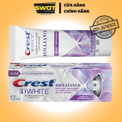 Kem đánh răng Crest Mỹ, Kem đánh răng bảo vệ răng chắc khỏe, trắng sáng, hương bạc hà thanh mát