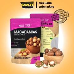 Hạt Nuts Talk Túi 500g các loại- Hạnh nhân / Hạnh nhân rang bơ / Óc chó / Hạt dẻ / Hạt bí xanh / Hạt điều, có thể dùng trực tiếp hoặc chế biến thành nhiều món ăn hấp dẫn - SWOT