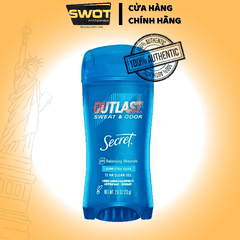 Sáp Khử Mùi Secret Mỹ Chai 73g nhiều mùi - SWOT