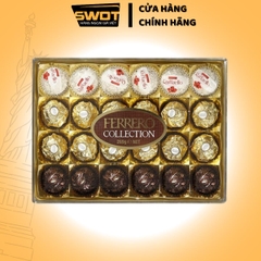 Socola Ferrero Collection Cao Cấp của Ý, thơm ngon đậm vị, được bọc một lớp socola sữa bên ngoài kết hợp cùng các loại hạt, có nhân kem và hạt dẻ bên trong - SWOT