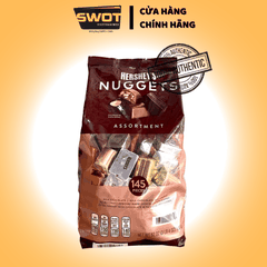 Socola Hershey's Nuggets Mỹ 1.47kg, Chocolate Mỹ nguyên chất cao cấp, vị đắng vừa, không ngọt gắt