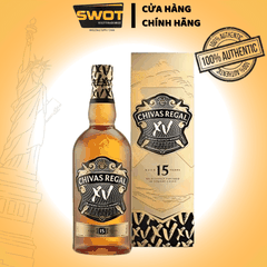 Chivas Regal 15 năm (Chivas XV) – Rượu Blended Scotch Whisky 700ml của Scotland (Anh Quốc), là một biểu tượng của phong cách pha trộn tinh tế và hương vị phức hợp, dành cho những ai yêu thích Whisky cân bằng, mượt mà và đầy chiều sâu - SWOT
