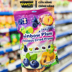 Ô Mai Xí Muội 4 vị COLORFUL PLUM 408g, Omai Ximuoi Mix Vị Trái Cây, Ăn Vặt Dẻo Giòn Chua Ngọt Vừa Phải, Kẹo Ô Mai Mix Vị Snack Food - SWOT