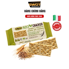 Bánh quy giòn Crich Bio Cracker Ý 250g, Bánh quy giòn sinh học Ý cao cấp, thơm ngon thượng hạng, hỗ trợ ăn kiêng - SWOT
