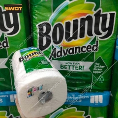 Khăn giấy cuộn Bounty Advanced Mỹ 430cm 107 tờ, Cuộn khăn giấy Mỹ, lau bếp lau tay, thấm dầu đa năng