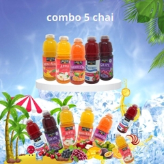 Combo 5 chai Nước ép trái cây mix 4 vị LANGERS Mỹ 946ml, Nước ép trái cây thơm ngon vitamin bổ dưỡng