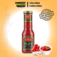 Tương ớt, Tương cà Roza Thái Lan 200g, Tướng ớt & Tương cà chai thủy tinh cao cấp, thơm ngon đậm vị