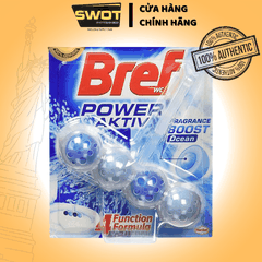 Vỉ 4 viên tẩy bồn cầu Bref Đức 50g, Viên khử mùi Đức cao cấp, khử sạch vi khuẩn và mảng bám khử mùi hôi hiệu quả - SWOT