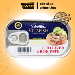 Đồ Hộp VITAFISH Nga 170g, Cá trích, Cá Hồi, Pate Cá của Nga cao cấp, thơm ngon đậm vị, giàu dinh dưỡng, nhanh chóng, tiện lợi - SWOT