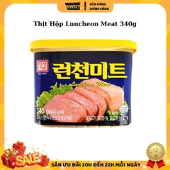 Thịt hộp Lotte The Luncheon Meat Hàn Quốc 340g, Thịt hộp từ heo tươi cao cấp, thơm ngon thương hạng
