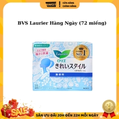 Băng vệ sinh Laurier Nhật Bản, Băng vệ sinh thấm hút siêu nhanh, khử mùi kháng khuẩn, mặt bông êm ái