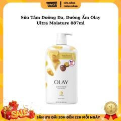 Sữa tắm OLAY Mỹ 650ml & 887ml, Sữa tắm dưỡng da dưỡng ẩm giúp da trắng sáng mịn màng, thơm tự nhiên