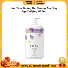 Sữa tắm OLAY Mỹ 650ml & 887ml, Sữa tắm dưỡng da dưỡng ẩm giúp da trắng sáng mịn màng, thơm tự nhiên