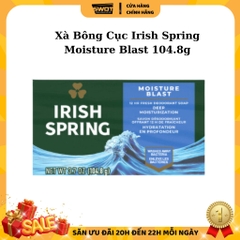 Xà bông cục Irish Spring Mỹ, xà phòng cục làm sạch không khô da, hương thơm tươi mát, ngăn mùi cơ thể, chính hãng Mỹ