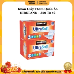 Giấy thơm Kirkland Signature Ultra Soft Mỹ 250 Tờ, Giấy sấy thơm quần áo Mỹ, loại bỏ tĩnh điện, chống nhăn, làm mềm vải