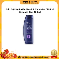 Dầu gội Head & Shoulder Mỹ Clinical Strength 400ml, Dầu gội sạch diệt sạch gàu, dưỡng tóc chắc khỏe