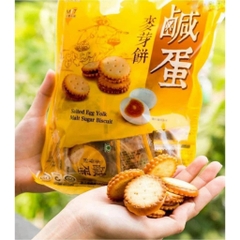 Bánh quy nhân trứng muối Đài Loan 500g, Bánh quy Đài Loan cao cấp, giòn béo mặn ngọt thơm ngon