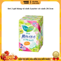 Băng vệ sinh Laurier Nhật Bản, Băng vệ sinh thấm hút siêu nhanh, khử mùi kháng khuẩn, mặt bông êm ái