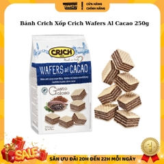 Bánh xốp Crich Italy nhiều vị túi 250g, Bánh Crich xốp Ý nhân kem, giòn rụm, thơm ngon đặc biệt
