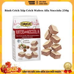 Bánh xốp Crich Italy nhiều vị túi 250g, Bánh Crich xốp Ý nhân kem, giòn rụm, thơm ngon đặc biệt