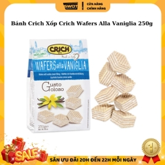 Bánh xốp Crich Italy nhiều vị túi 250g, Bánh Crich xốp Ý nhân kem, giòn rụm, thơm ngon đặc biệt