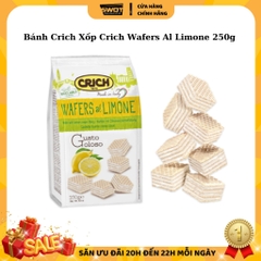 Bánh xốp Crich Italy nhiều vị túi 250g, Bánh Crich xốp Ý nhân kem, giòn rụm, thơm ngon đặc biệt