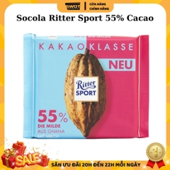 Socola Ritter Sport Đức nhiều vị 100g, Socola Đức cao cấp, thơm ngon hảo hạng, đậm vị cacao thơm béo