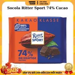 Socola Ritter Sport Đức nhiều vị 100g, Socola Đức cao cấp, thơm ngon hảo hạng, đậm vị cacao thơm béo