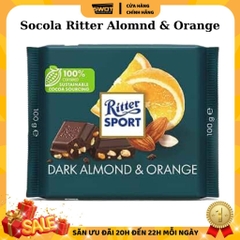 Socola Ritter Sport Đức nhiều vị 100g, Socola Đức cao cấp, thơm ngon hảo hạng, đậm vị cacao thơm béo