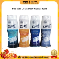Sữa tắm Coast Body Wash Mỹ 532ml, Sữa tắm Mỹ cao cấp, dưỡng da dưỡng ẩm giúp da trắng sáng mịn màng, hương thơm quyến rũ