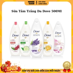 Sữa tắm Dove Mỹ 500ml, Sữa tắm Dove bản Mỹ, làm sạch dịu nhẹ, cung cấp độ ẩm giúp da trắng mềm mịn