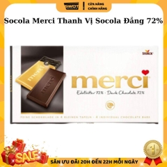 Socola Thanh MERCI Đức nhiều vị 100g, Chocolate Đức thượng hạng thơm ngon đặc biệt ăn vặt cực cuốn, chính hãng MERCI Đức