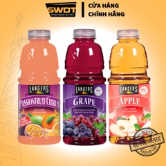 Nước ép trái cây LANGERS Mỹ 946ml nhiều vị, Nước ép từ trái cây tươi, nhiều dinh dưỡng chống oxi hóa