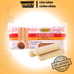 Bánh quy Crich Savoiardi Ý 200g, Bánh quy Ý cao cấp, thơm ngon thượng hạng, vị ngọt vừa ít béo, giàu dinh dưỡng